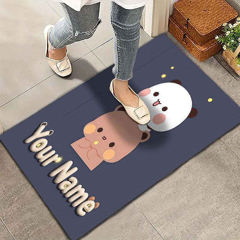 Peache Goma Custom Name Carpet Rug For Living Room Bedroom Home Sofa Decoration,Kids Play Non-slip Floor Mat