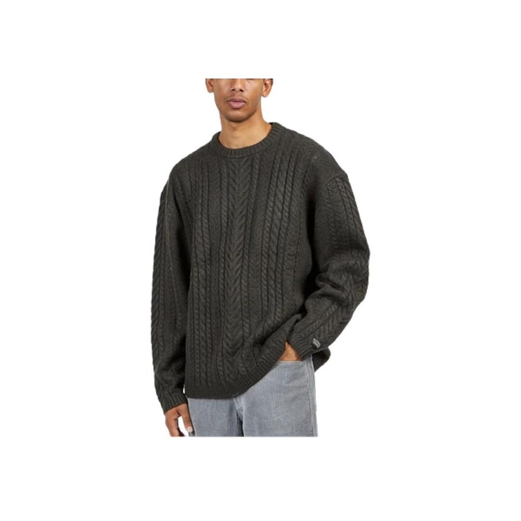 Levis Solid Color Crew Neck Pullover Sweater Men Sweater Raven-Black A0708-0015