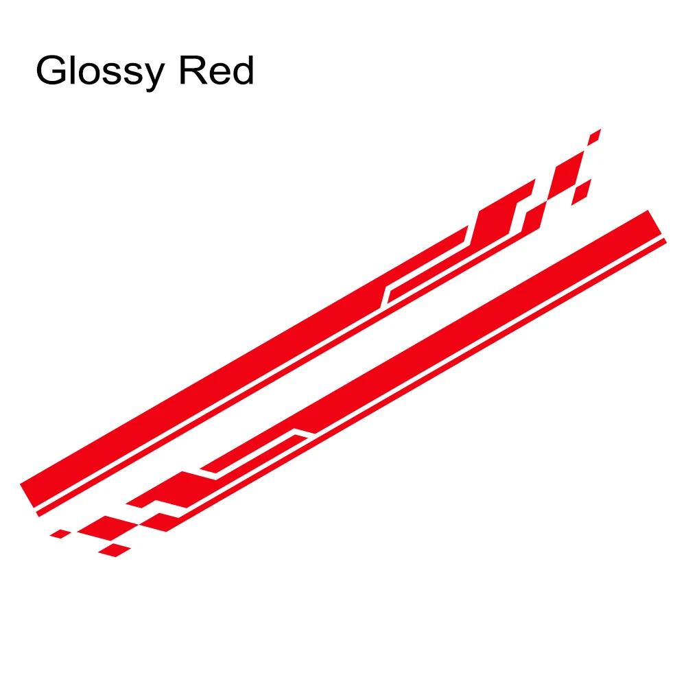 2PCS Car Door Side Stickers Stripes Sport Racing Vinyl Decals Car Body Decoration Stickers Accessories Fit For Mazda RX5 3 CX5