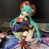 New Hatsune Miku Desktop Action Figure Tale Wonderland Miku Puss in Boots Anime Figurine Kawaii Girl Model Toy Adorable Decor