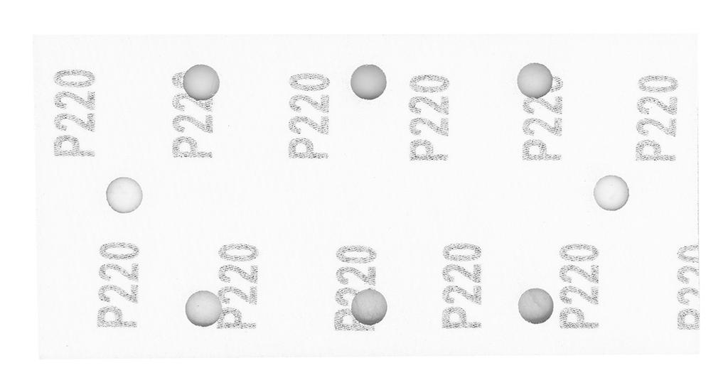 Papiery Ścierne Na Rzep 93 X 185 Mm, P220, 5 Szt., , Z 8 Otworami