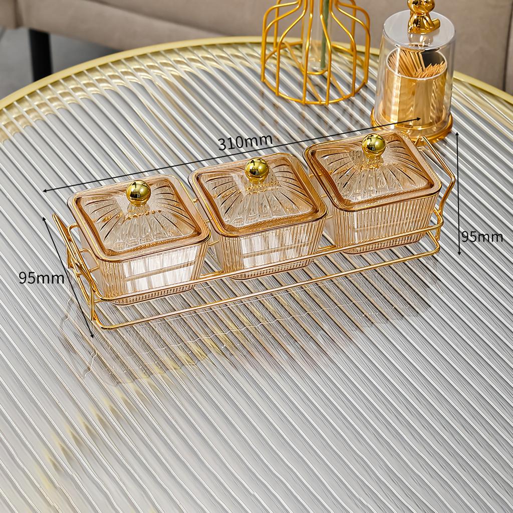 Fruit Plate Serving Dishes 6 Removable Serving Bowl Appetizer Condiment Server for Dessert Snacks Chips Kitchen Relish Tray