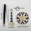 1pc Portable Wooden Yarn Holder with Wrist Charm for Outdoor Use Foldable Yarn Holder Easy Storage DIY Knitting Crochet Tool