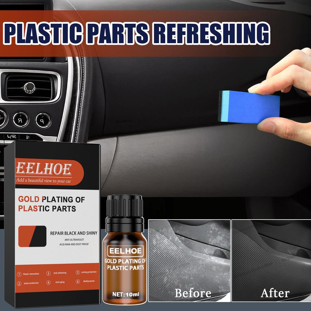 EELHOE Plastic Crystal Coating Liquid Car Dashboard Interior Plastic Restore Shine Protection