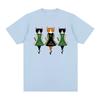 Irische Stepptanz Katzen T-Shirt Hohe Qualität Rundhals Bequeme T-Shirts Sommer Oversized Kleidung Mode Baumwolle Oneck Oberteile