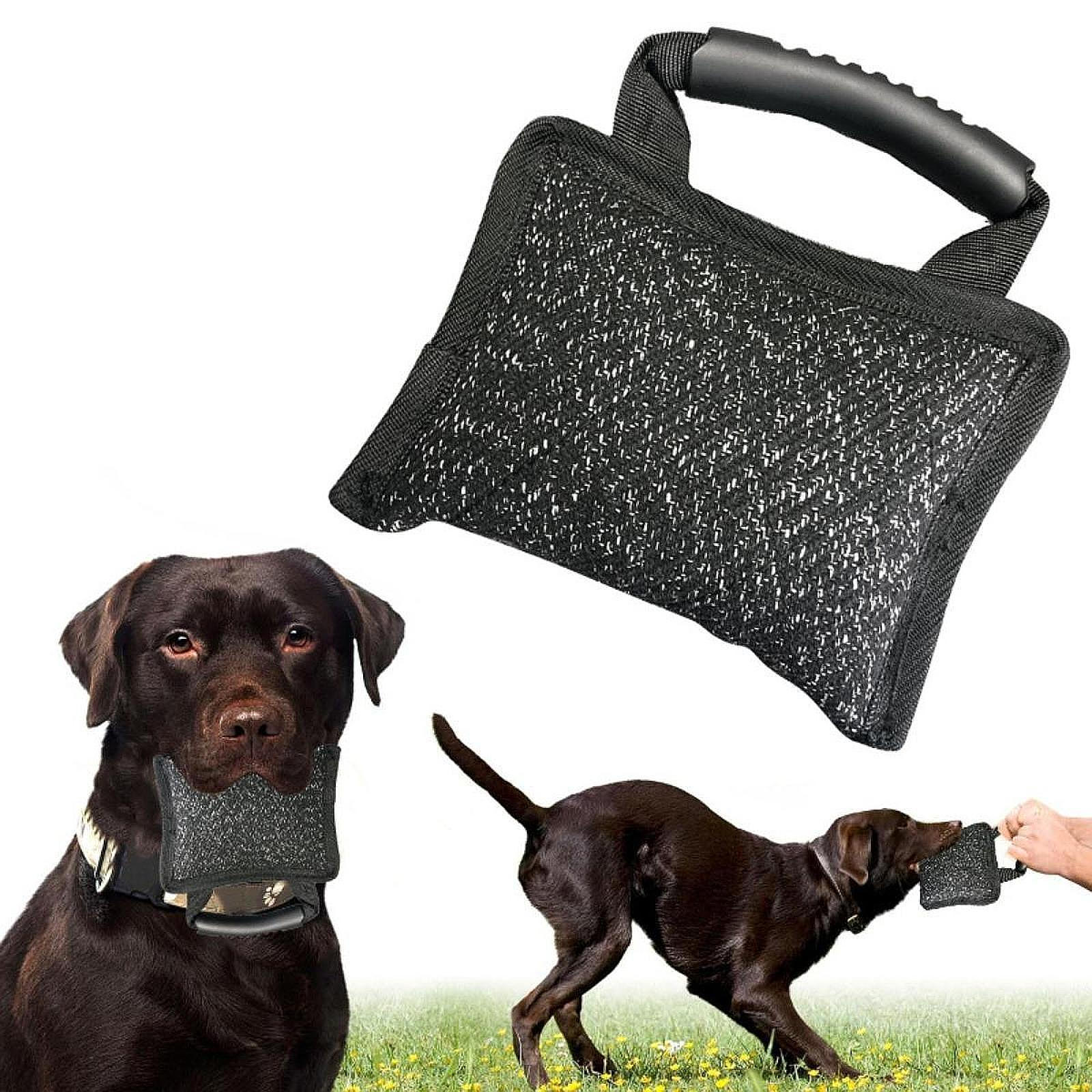 

Подушка для укусов собаки с ручкой, оборудование для домашних животных, долговечность, практичная игрушка для кусания, интерактивная перетяжка