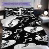 1PC Music, Guitar Theme Bedding Quilt Set Quilt Cover Pillowcase Home Decoration Birthday Gift (1 * Duvet Cover + 2 * Pillowcase, Without Core)