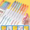 Refillable Click-Action Highlighter for Students - Light & Retro Colors