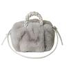 Stylish Imitation Mink Pleated Cloud Shoulder & Crossbody Bag