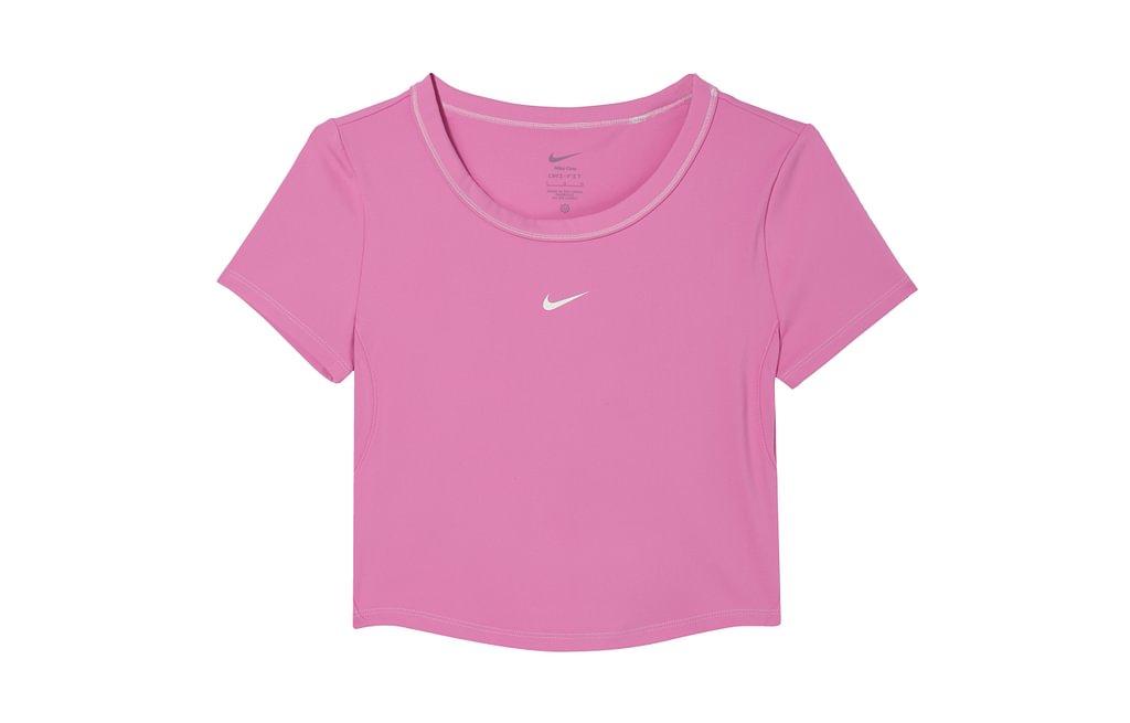 Nike Dri-Fit One Fitted Dri-FIT Crop Tops Women s Playful Pink HM4584-675 L