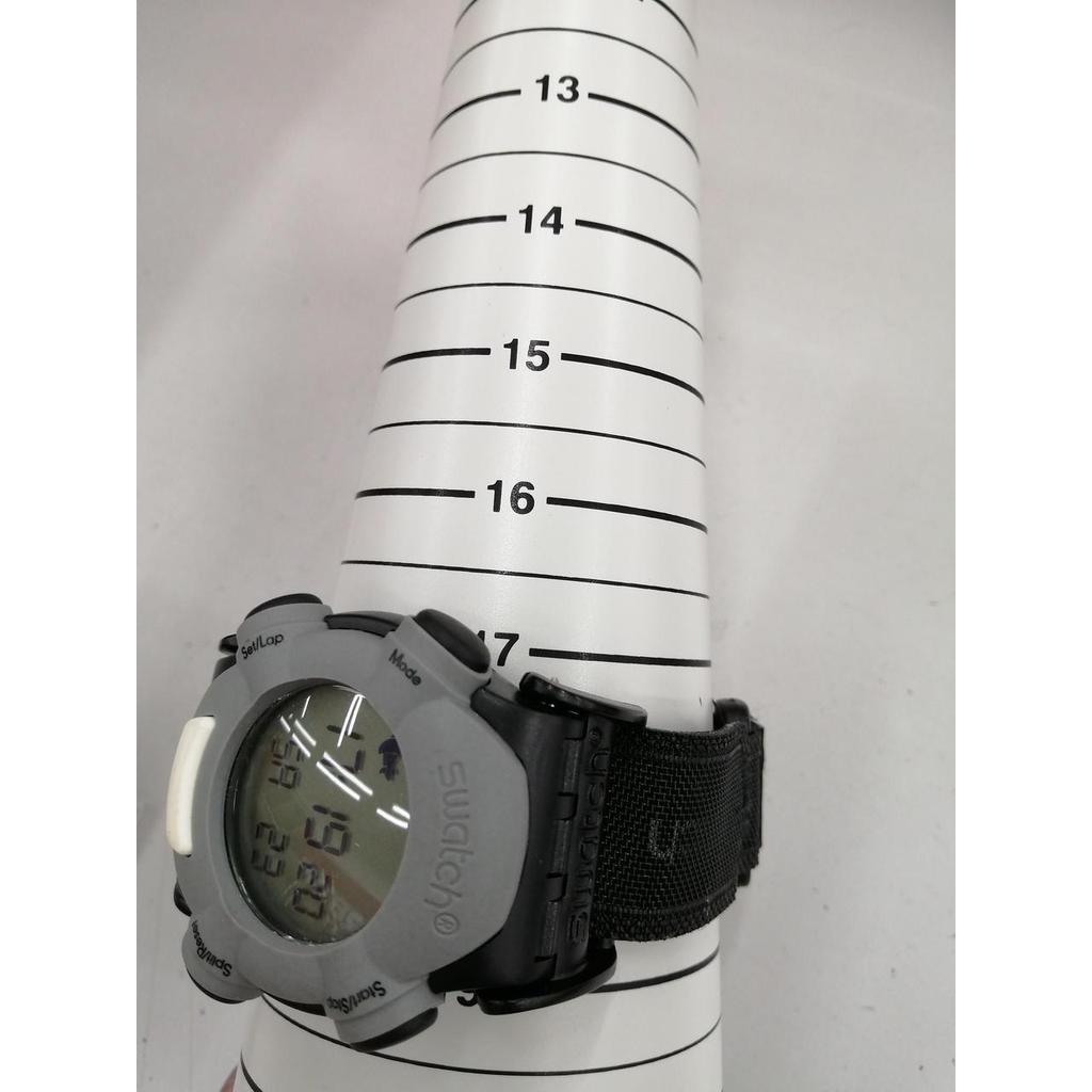 Used SWATCH BLKGRY/4301/9173/belt Repair Digital Watch