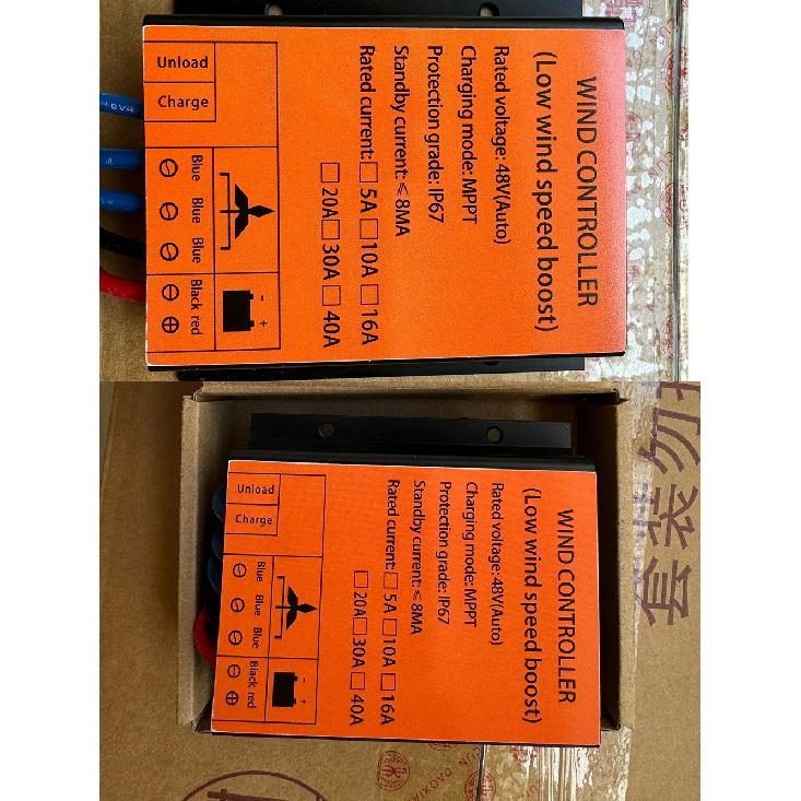 5000W 10A 20A 30A 40A 12V 24V Auto 48V MPPT Wind Laadregelaar Voor Windturbine Generator Waterdicht IP68 Voor Thuisgebruik