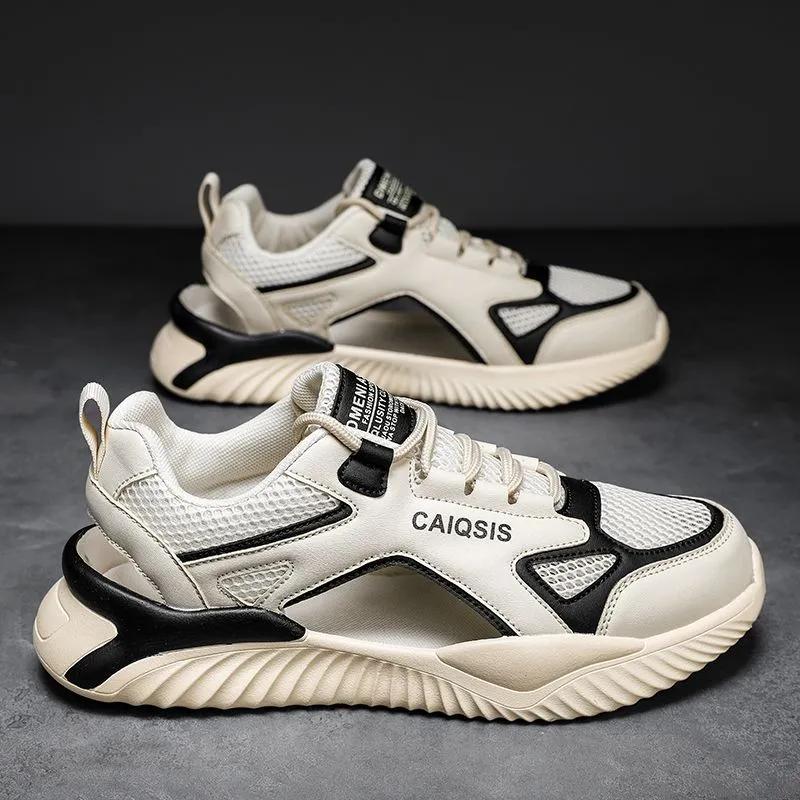 Summer Men's Sport Sandals Hollow Breathable Mesh Sandals Men Outdoor Casual Lightweight Beach Sandals Men Shoes