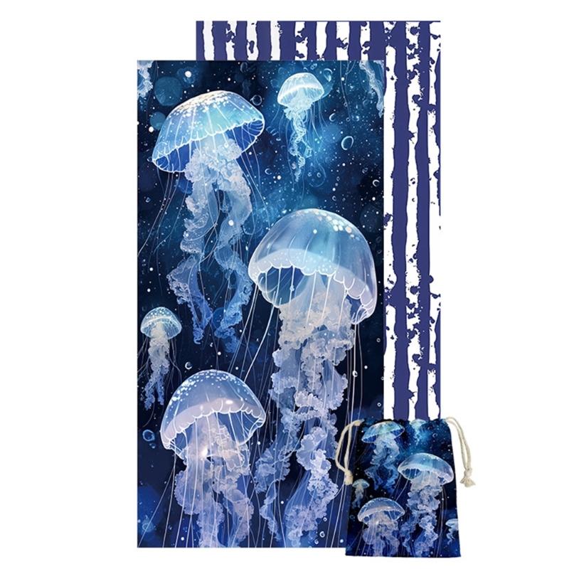 Quickly Dry Microfiber Beach Towel 80x160cm Large Size Bath Towel For Swimming Camping Yoga And Family Bathroom Use