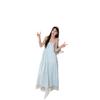 Dopamine striped suspender dress women's spring and summer romantic French sweet temperament super fairy backless seaside vacation dress