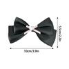 Ribbon Bow Hair Clip 2000s Style Side Clip Bow Diamante Gothic Bow Style Large Bowknot Balletcore Large Size