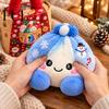 Рождественская плюшевая игрушка-пельмень с пароваркой, Сжимаемая игрушка для снятия стресса, Плюшевая игрушка-паровая булочка, Мультяшное украшение для праздника