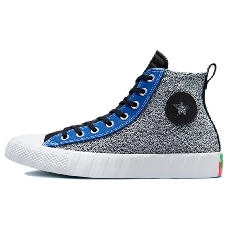 NBA X Converse Unt1tl3d Collaboration Casual and Comfortable High Top Espadrilles Unisex Grey Colour