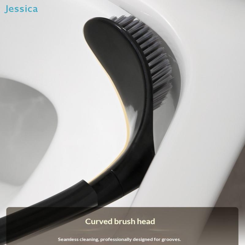 Swan-Shaped Toilet Brush With Holder - 360° No-Dead-Angle Silicone Cleaning Brush For Bathroom