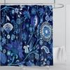 Boho Luxury Floral modern Shower Curtain flower printing Waterproof Polyester Bathroom Curtain with Hooks Bathtub Screen