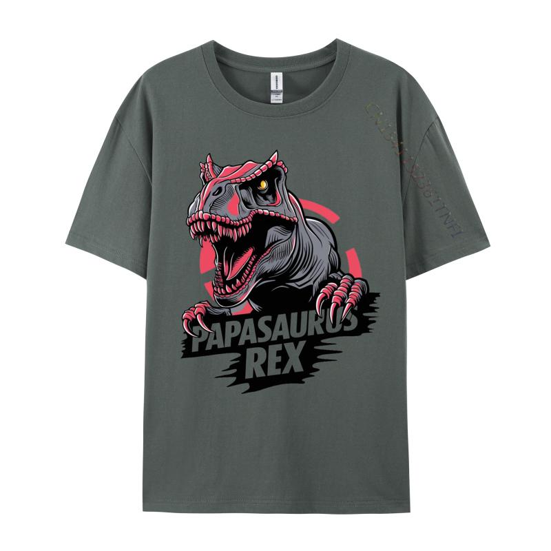 Papasaurus Rex Tshirt Combed Cotton Personalized Tops Shirt Prevalent Mens Tshirts Classic NEW YEAR DAY TShirt