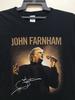 Винтажная футболка John Farnham Австралийский тур Черная Мужская Унисекс S-5XL E1346