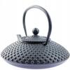 Cast Iron Kettle 1.25L Black Infuser With Strainer For Tea And Herbs