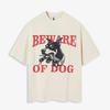 EastRogue Hunting Dog Manor Logo Print High Street American Retro Loose Fit Short Sleeve T-shirt for Men and Women