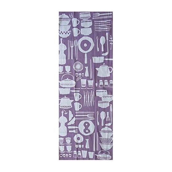 IKS Tenugui Japanese Towel, 100% Cotton, Unhemmed (Kitchen Purple)