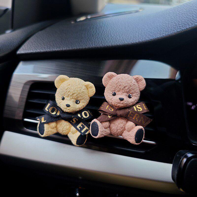 Butter Bear Neutral Air Outlet Decoration Car Aromatherapy Fragrant Stone Car Cute Jewelry Fragrance Interior Decoration