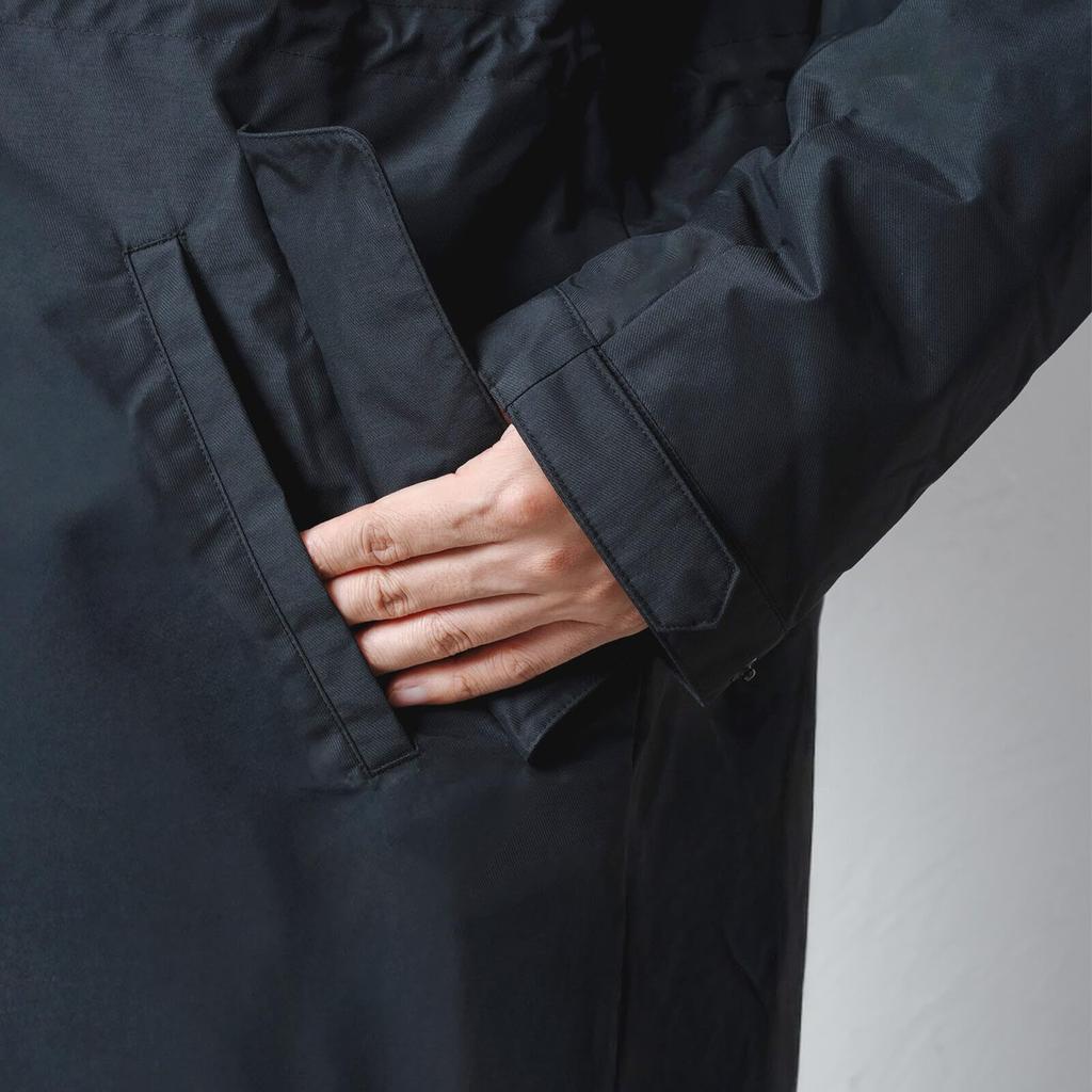 Ametohare Warm Trench Coat AH-1017 Men's (Black, M)