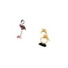 Flamingo Dolphin Sculpture for Desk And Cabinet Modern Lifelike Animal Figurine Decorative Artwork