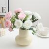 Real Touch Fake Peony Flowers with Stems Peony Bouquet Lifelike Fake Peony Bouquets  Wedding
