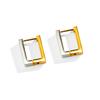 New Glossy Stainelss Steel Gold Silver Color Geometric Hoop Earrings Woman Man Heart Star Oval Round Punk Hip-hop Huggie Jewelry