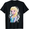 Hot Fashion Casual Disney Frozen Elsa Snowflake Swirls Princess Pose T-Shirt S-4XL Four Seasons