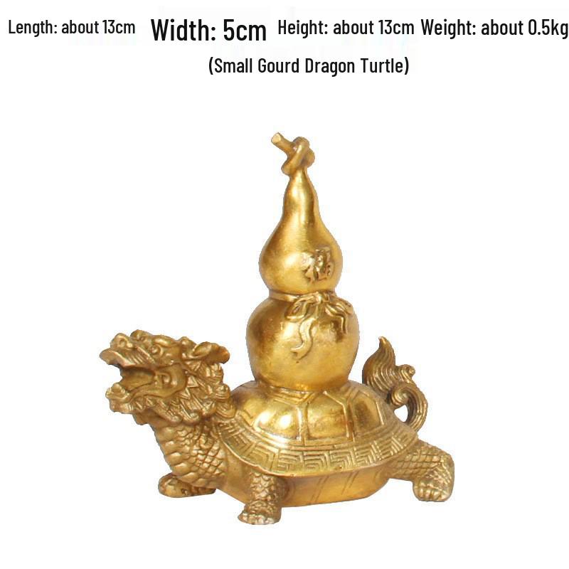 Dragon Turtle Wenchang Tower Copper Ornament