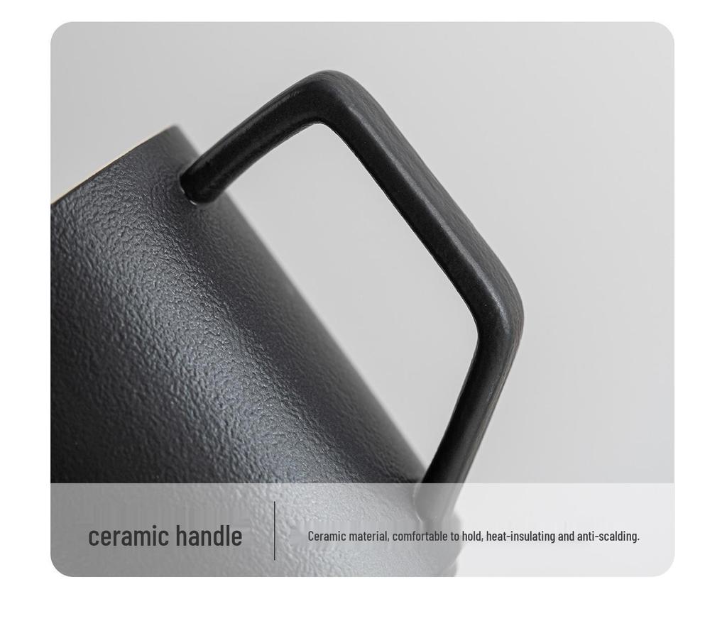 Ceramic Tea and Water Separation Mug with Lid and Filter - Office Event Souvenir