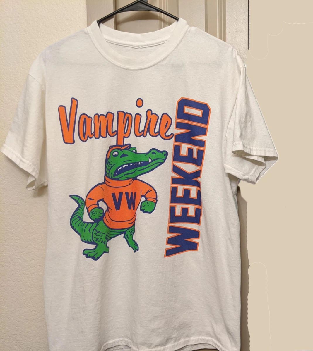 Collection Vampire Weekend Band Heavy Cotton White T Shirt Full Size AG61 S