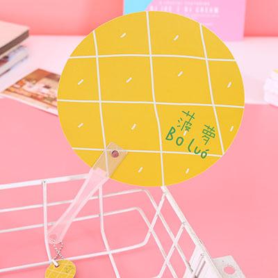 10pcs/pack Summer Promotional Fan for Beach Festival Favor Plastic Advertising Hand Fans Fruit Portable 10pcs