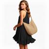 Sleeveless Ruffle Hem Loose Fit Mini Dress for Women Casual Neck Lightweight Flowy Summer Sundress