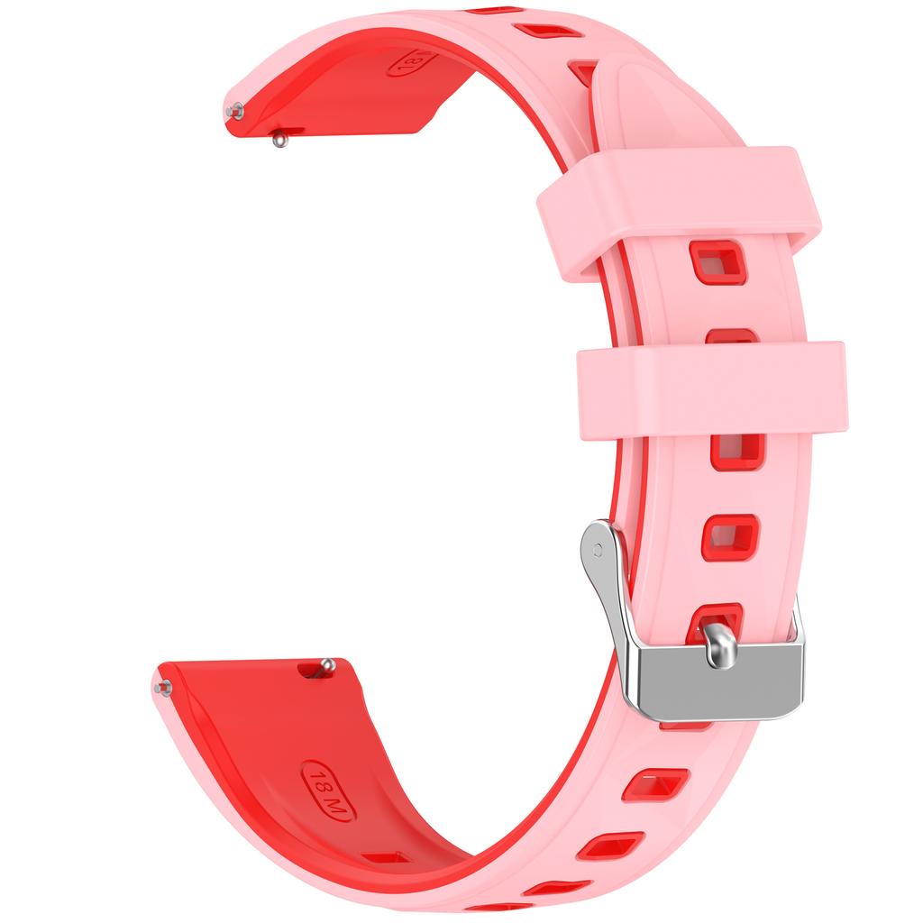 18mm Silikonarmband mit Musterdesign für Huawei Watch GT 6 / 5 / 4 41mm / Garmin Venu 3S Verstellbares Uhrenarmband