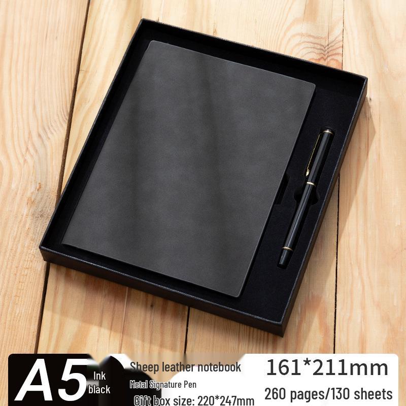 Thickened Sheepskin Business Notebook