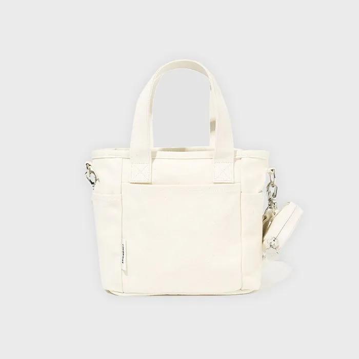 Cloverheart Canvas Small Crossbody Bag Ivory