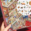 Kawaii Design 3D Scenery Stickers Special Economic Zone Stacking Sticker Book  Festival Gift