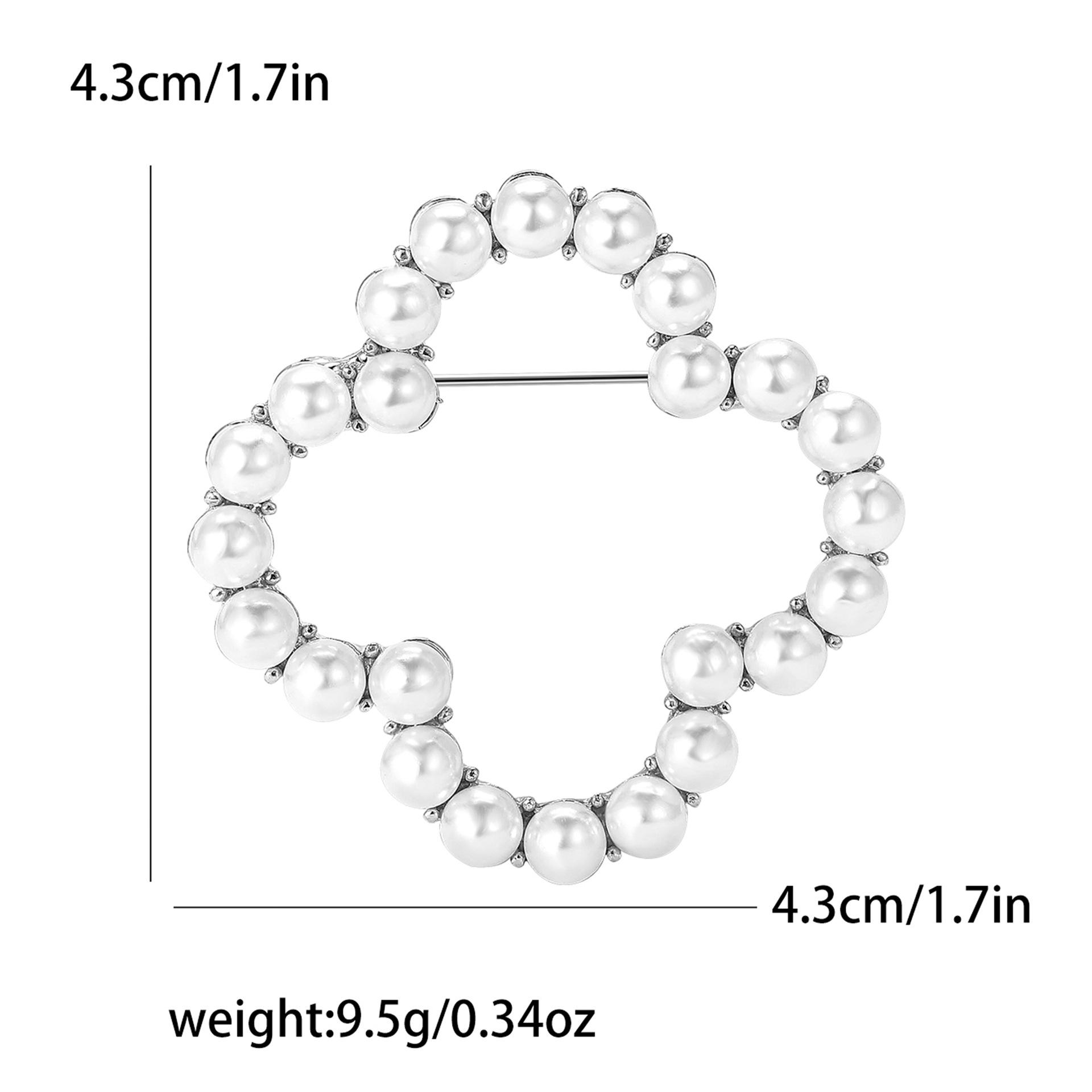 

Брошь-цветок из сплава, женский корсаж, булавка, аксессуары для одежды, милые универсальные жемчужные стразы