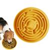 Silicone Slow Feeder Dog Bowl Anti Choking Pet Interactive Maze Puzzle Bowl Non Slip Slow Eating Food Bowl for Dogs Cats