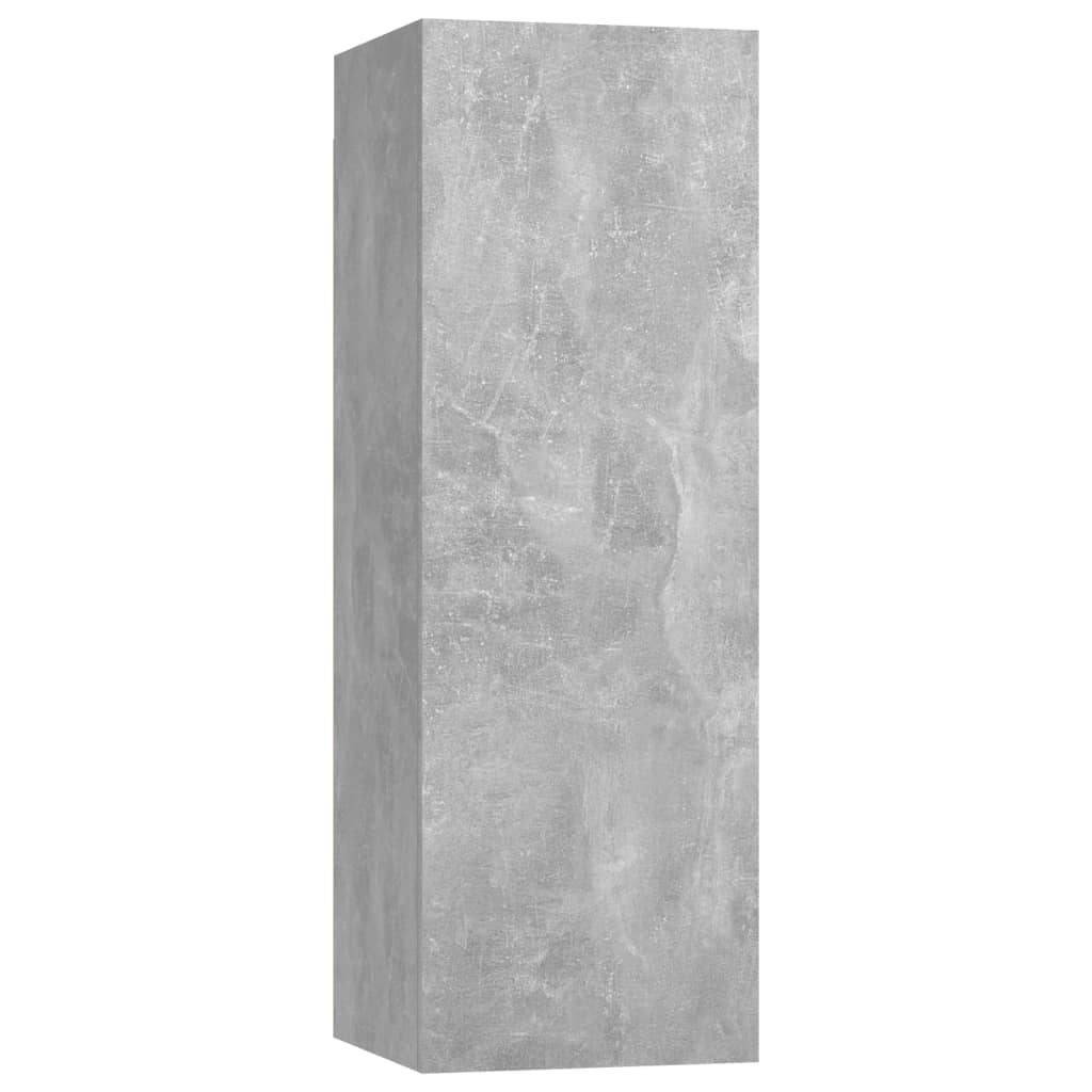 Vidaxl 4-Cz. TV Cabinet Set, Concrete Grey, Wood-Based Material