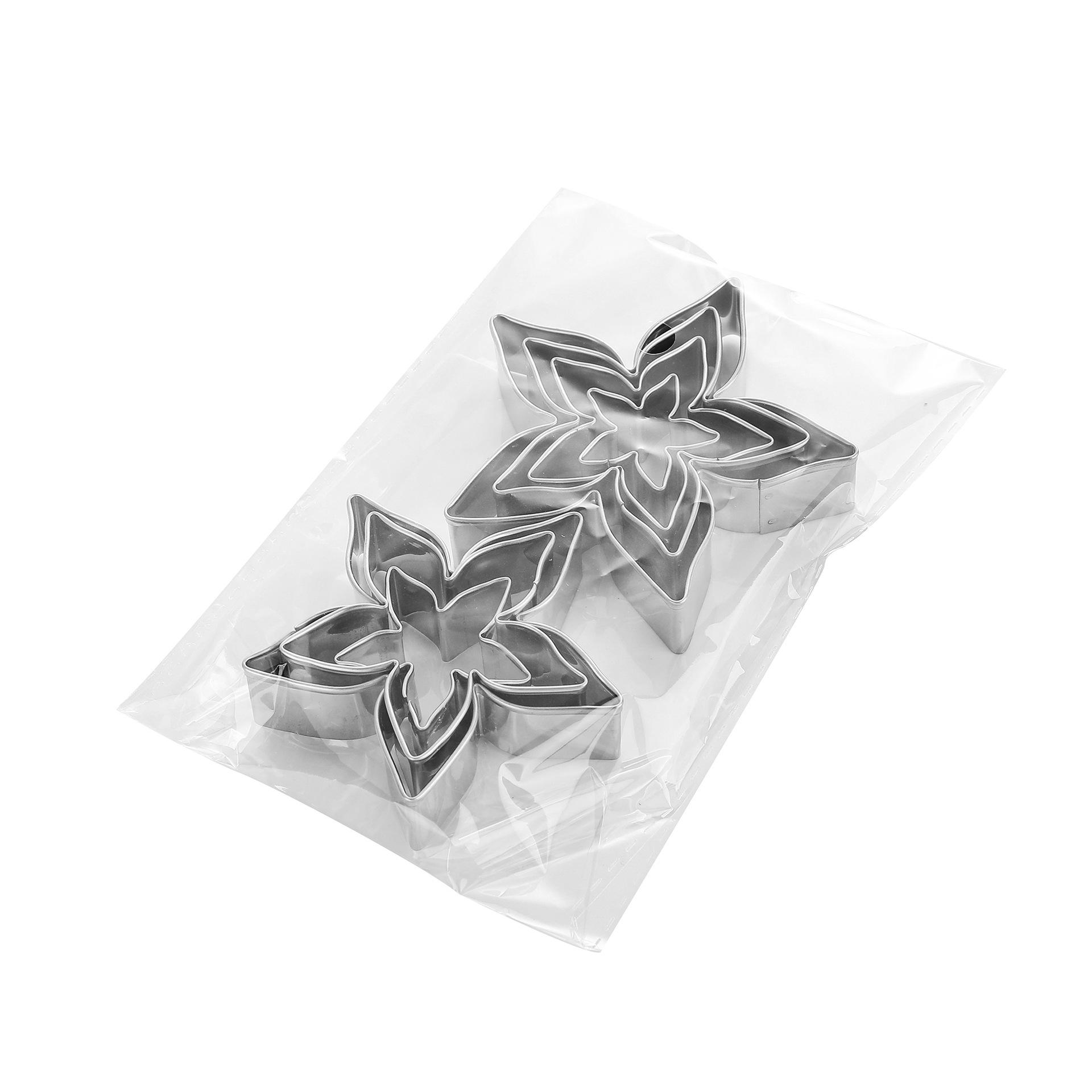 

Пищевая нержавеющая сталь Форма чашелистика розы Форма для вырезания цветов для выпечки DIY