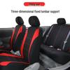Five-Seat Universal Car Seat Cover with Waistline Design - Full Coverage Fabric Cushion Pad