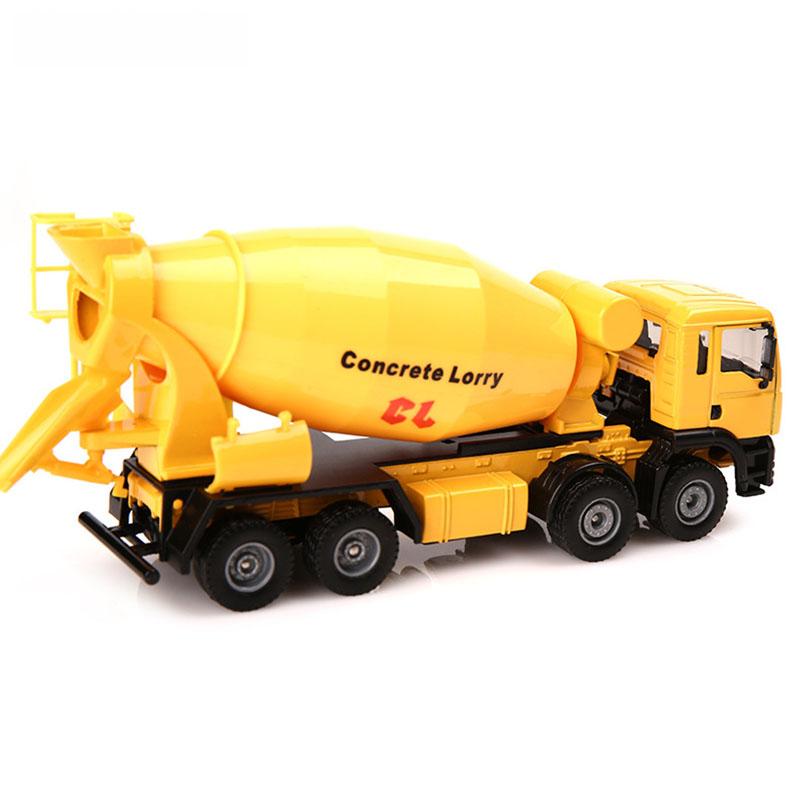 1/50 Betonmischer-LKW aus Druckgusslegierung, bewegliche Kabine, Beton-LKW von Hand drehen, Modell, Transportwerkzeuge, Geschenke, Kinderspielzeug